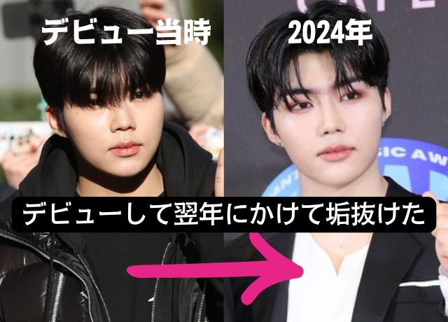 パクゴヌクの顔が変わった時期は2024年頃
